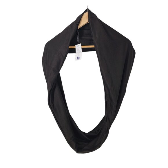 NWT Beyond‎ Yoga Infinity Scarf Black Hidden Zipper Pocket For Women - Picture 4 of 11